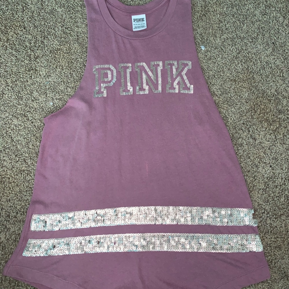 Victoria’s Secret Pink Sequin Tank Top